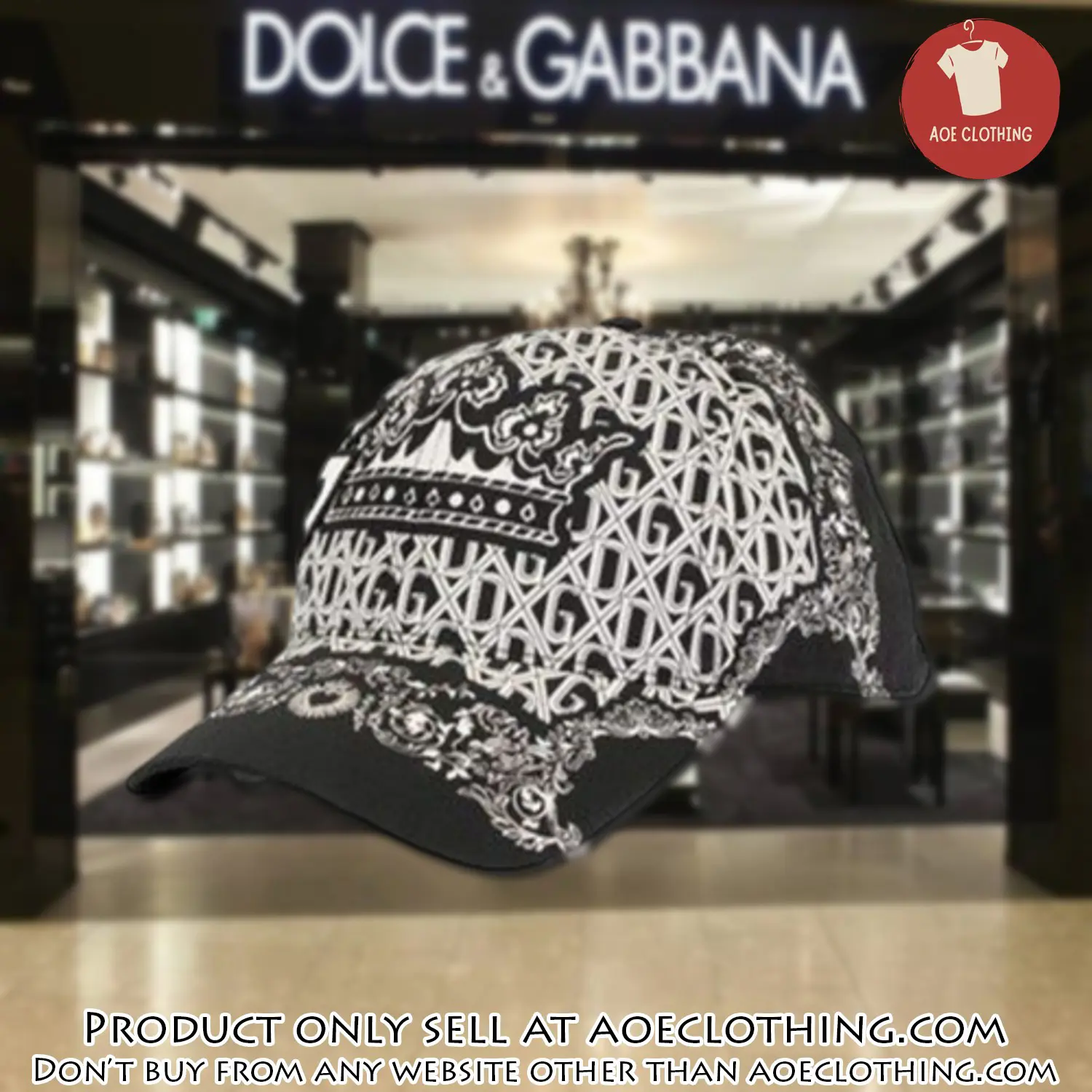 Dolce & gabbana luxury cap print 3d trending cap ctc1090 aoe1013266